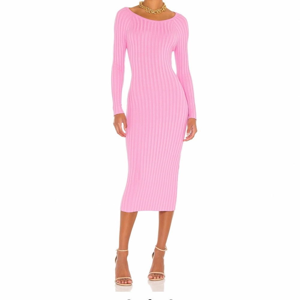 adorable body con pink dress